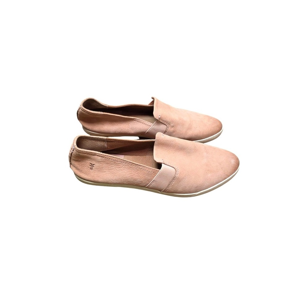 Frye Women's Leather Slip-On Utility Vacations Sneakers Beige Size 10M Shoes